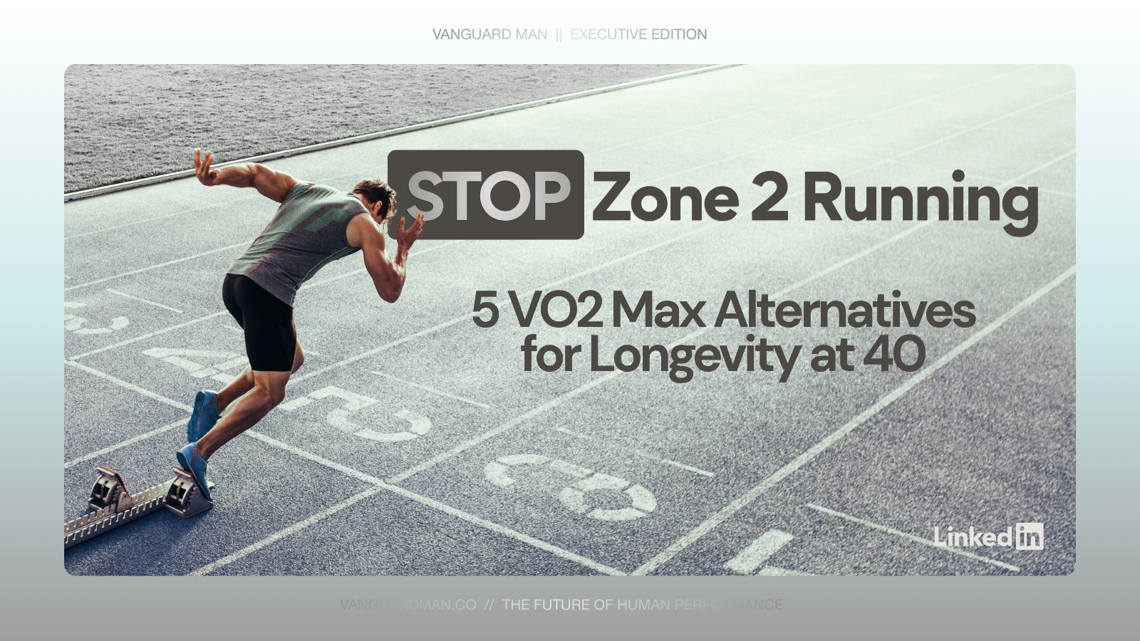 Stop Zone 2 running — 5 VO2 max alternatives for longevity at 40