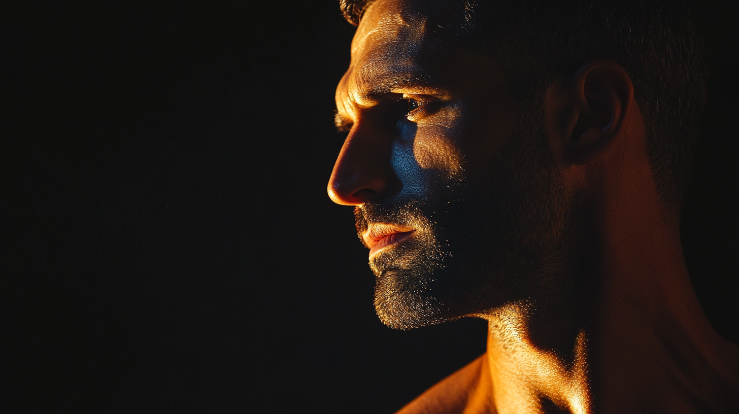 Vanguard Man member portrait in warm directional light